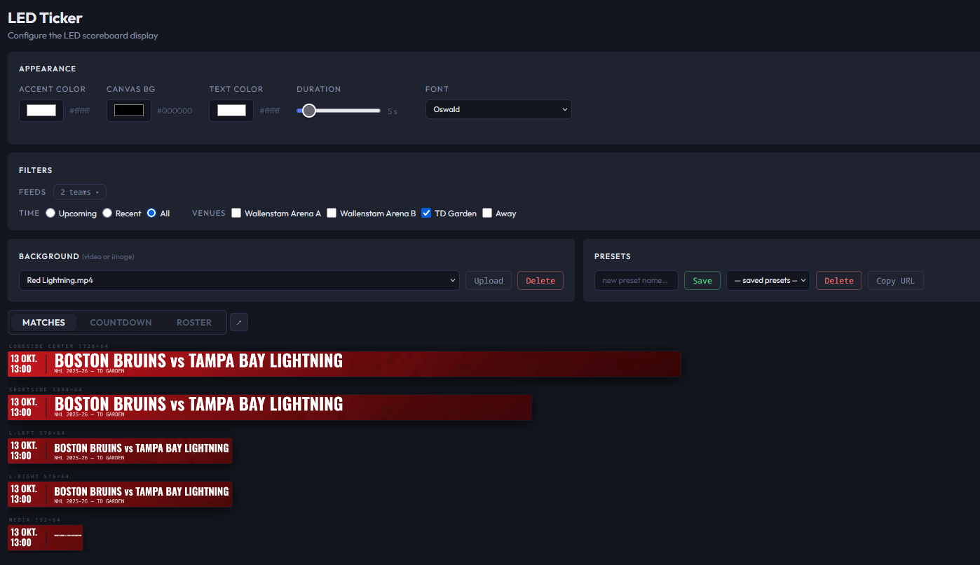 LED Presets screenshot